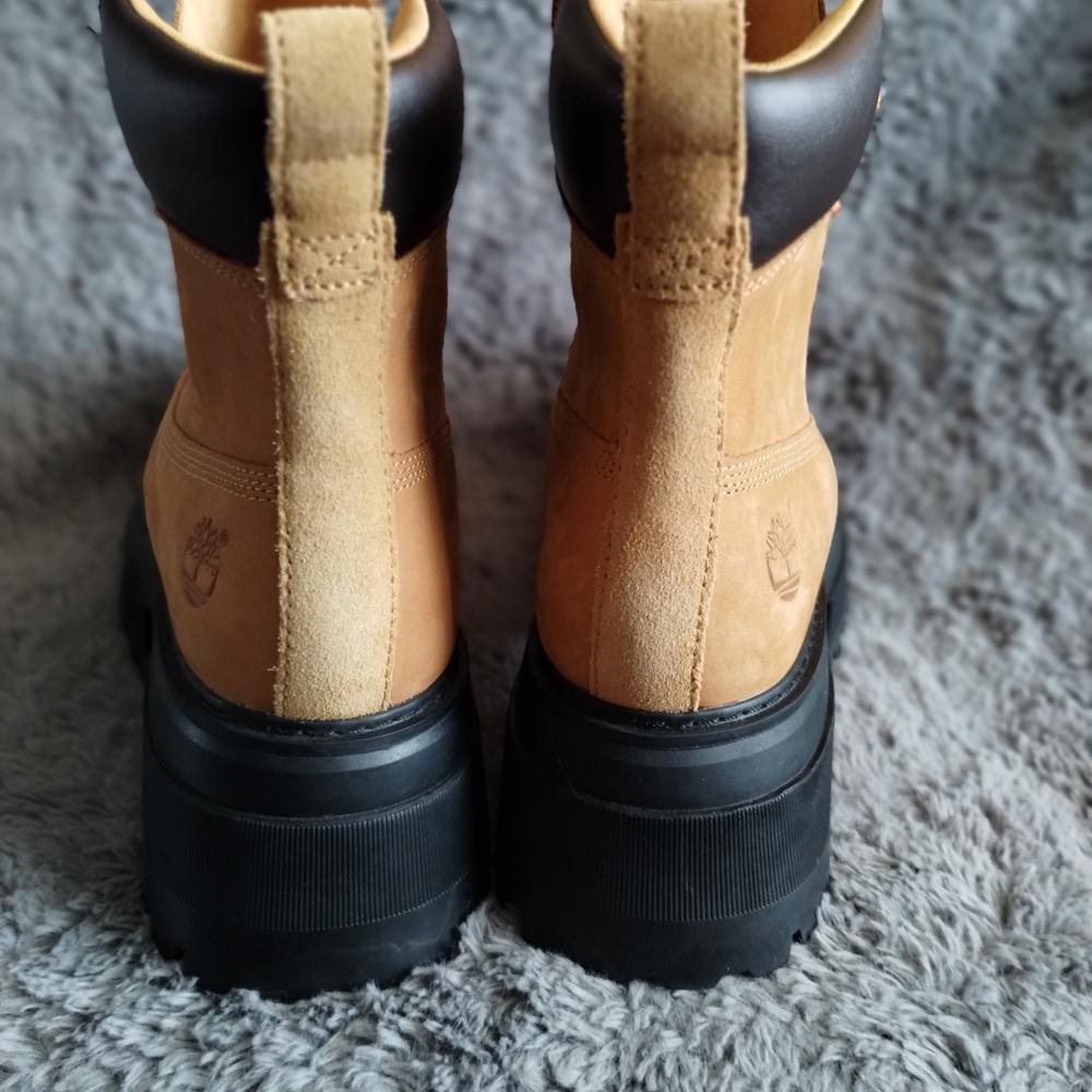 Timberland Premium Platform 6-Inch Boots Wheat Nubuck Women’s 9 NWOT A2KMU - Picture 5 of 11